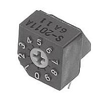 Nidec Components S-2011A Rotary Switches dip rotary code decimal,real code,side adj.
