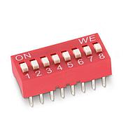 Wurth Elektronik 418117270902 DIP Switches WS-DISV DIP 2p THT 2.54mm Hrztl Box