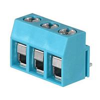 Same Sky (formerly CUI Devices) TB003V-500-P21BE Fixed Terminal Blocks Terminal block, screw type, 5.00 , vertical, 21 poles, CUI Blue, Philip's head screw, PCB mount