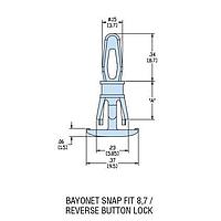 Heyco 10410F PCB Support HLCBSC9-09 V-0 NATURAL