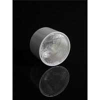 Ledil CA18993_LEILA-Y-O-HLD2-WHT Lens Assembly -45+15 oval beam. 14.8 mm high assembly with star-pcb holder, White