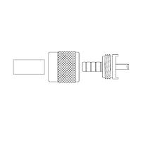 Amphenol RF 083-59SP Connectors UHF STRT CRIMP PLUG FOR RG-59