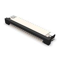 GCT (Global Connector Technology) FFC3B07-18-T Board Mount 18W, 1.0mm FFC Conn, R/A,Bot Cont, Slide, H2.5mm,SMT,Tin,T&R
