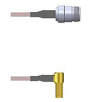 Amphenol Custom Cable Q-2402S000H008i RF Cable Assemblies N-SJ/SMA-RJB G142 8I
