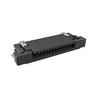 Amphenol FCI SFV13R-2STE1HLF Board Mount 0.50mm Flex Connector, SFV-R Series, 13 Position, Top Side Contact, Side Entry Surface Mount ZIF Connector, Halogen Free, Lead Free