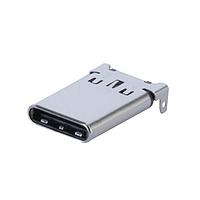 Same Sky (formerly CUI Devices) UP20-C-F-G-FL-P12-TR USB Type C Type C, 2.0, Free-line, Gold Plated 1u, Dip Shell, 12 pin, T&R