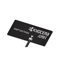 KYOCERA AVX W6P15X7W04-H100D3B0A Embedded Antenna Wi-Fi 6E/7 Single Band MHF4L 6GHz 5925-7125MHz 2W 50ohm 15.9x7.6x0.53mm 100mmCBL