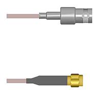 Amphenol Custom Cable Q-030680005036i RF Cable Assemblies BNC-SJ/SMA-SP G316 36I