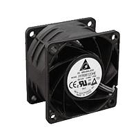 Delta Electronics, Inc. PFR0612DHE-R00 Axial DC Axial Fan, 60x38mm, 12VDC, Locking Speed Sensor