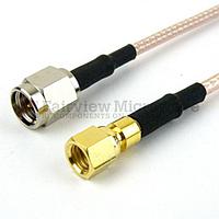 Fairview FMC0218315LF SMA Male to SMC Plug Cable RG-316 Coax and RoHS