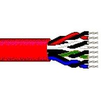 Belden 88757 0021000 Audio, Control and Instrumentation 22AWG 4PR UNSHLD 1000ft SPOOL RED
