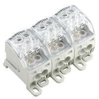 Weidmuller 1562160000 DIN Rail Terminal Blocks WPD 304 3X25/6X16+9X10 3XGY
