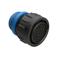 Amphenol SINE Systems AHDP06-24-35SR-STA Connectors 35 Position Plug, Socket, Reduced Diameter Seal (Blue), Small Thread Adapter