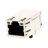 Molex 48025-1090 Magnetic Jack R/A 8/8 RJ45 MAGNETIC W/GG LED