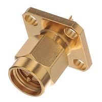Radiall R125433000W Panel Receptacles SMA / SQUARE FLANGE PLUG RECEPTACLE WITH SOLDER POT CONTACT