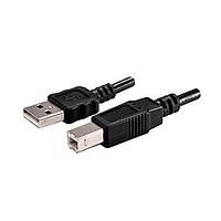 Same Sky (formerly CUI Devices) CBL-UA-UB-05WT USB 2.0 Cable, USB, 500 mm, Type A 2.0 to Type B 2.0, 28 AWG, TPE, White