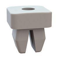 Essentra Components 60SGN01200 Grommet Nut Grommet Nut, .250x.260 Hole, .062-.125 Panel Thk