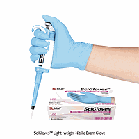 DaiHan SL.Glo6104 Gloves Nitrile Exam. Power Free, Blue Textured, Light-Weight, Premium Grade, L