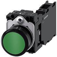 SIEMENS 3SU11000AB403FA0 Pushbutton PUSHBUTTON. GREEN