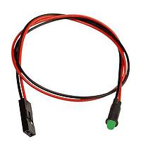 BIVAR PM3GCW2.5-CC LED Panel Mount Indicators Green 565nm 65mcd Water Clr Wire & Con