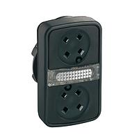SCHNEIDER ZB5AW7A9 Pushbutton Switches PLASTIC ILLUM FLUSH 2BUTTON PILOT W/O C