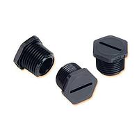 Heyco V3546 Threaded Plug LTTP NPT 1/2 V-0 BLK HALOGEN FREE