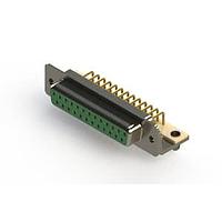 EDAC 630-M25-240-GT3 D-Sub Connectors - Standard Density Right Angle D-Sub Connector