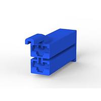 AMP Connectors - TE Connectivity 1-174587-6 Housing PL MK2 2P 187 HOUSING RECEPTACLE BLUE