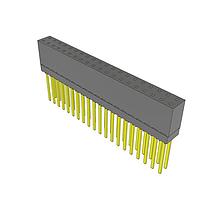 Samtec ESW-120-14-G-D Stackthrough .100" Elevated Socket Strip