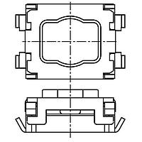 PANASONIC EVP-AA702W Light Touch Switches Swtch Lite Touch SMD 1.7mm ht J-bent 3.5N