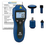PCE DT 65-ICA Tachometer (99999 rpm, Incl. ISO Calibration Certificate)