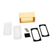 Bud Industries EXN-23356-GDP PCB Enclosure Extruded Aluminum Enclosure Gold with Plastic Cover (2 X 4.5 X 2.7 In)