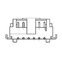 Adam Tech 125SH-C-09-TS-SMT-TR Shrouded CONN HEADER SMD R/A 9POS 1.25MM