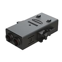 Amphenol SINE Systems ATHP062S25ELC-S1-BLK Heavy Duty Power Connectors 2 Position EMC Plug with High Voltage Interlock Loop, C Key, 6.5-7.5mm Cable Range, Black. Contacts ordered separately.