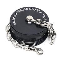 Amphenol PCD MS2504228DA Plug Cover Dust Cap; MS25042 - Plug;Anod Blk