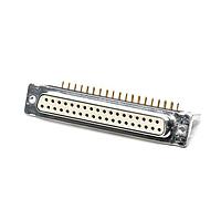 Amphenol CONEC 164A11549X Receptacle DSUB SOLDER PIN ANG 7.19mmPREC MCHND CNT
