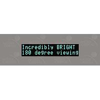 Matrix Orbital BVC2021-AL VFD Displays (Vacuum Fluorescent Displays) L.Grn Txt Bk B/G No Key w/ Slvr Bkt