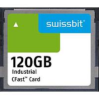 Swissbit SFCA120GH3AA2TO-I-OC-22P-STD CFast Cards Industrial CFast Card, F-66, 120 GB, PSLC Flash, -40C to +85C