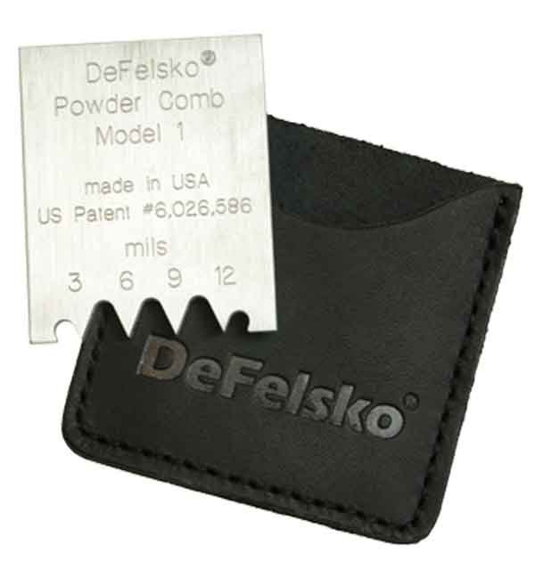 DeFelsko Powder Comb for checking uncured powder coating height