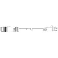 Molex 1300480017 Ethernet Cables / Networking Cables M12 TO RJ45 ENET 20M CORDSET