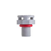 Amphenol LTW VENT-PS2NGY-O8001 Hardware Pressure Relief Vent, M6 Plastic, M6x0.75, Screw Thread, > 300ml/min at 7 kPa, ePTFE (Oleophobic), Gray, IP69K