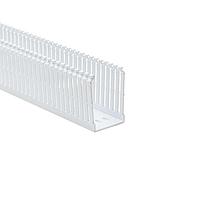 HellermannTyton 184-23002 High Density Slotted Wall Wiring Duct High Density Slotted Wall Wiring Duct, 2" x 3", Adhesive, PVC, White, 30ft/Box