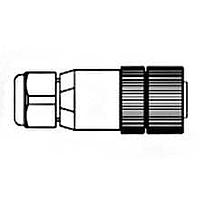Molex 1300470039 Straight FA M12 4P DC MA STR SHLD 0,25-05mm