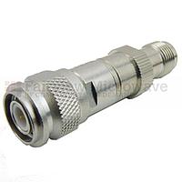 Fairview SA3T-06  6 dB Fixed Attenuator TNC Male To TNC Female Up To 3 GHz Rated To 1 Watt With Brass Tri-Metal Body