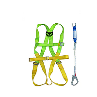 ADELA H4501+EW31 Full Body Harness Completed set with one Fall Arrest Lanyard