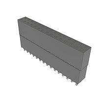 Samtec ESQ-115-33-L-D Sockets Elevated Socket Strip, 0.100" Pitch