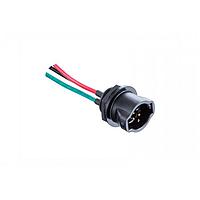 Amphenol LTW DC-03RFMC-RC7AA0 Sensor Cables / Actuator Cables RBL, Large Size, Plastic, 20A, 03 pins, Female Connector, Male Contact, Circular, Push Lock With Latch, Crimp, Receptacle With Cable/Wire, Length 1000mm, IP67
