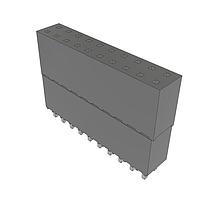 Samtec ESQ-110-33-L-D Sockets Elevated Socket Strip, 0.100" Pitch