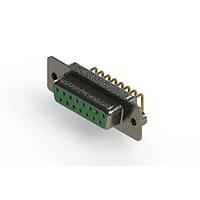 EDAC 622-M15-360-GN2 D-Sub Connectors - Standard Density EDAC Right Angle D-Sub Connector