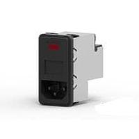 Corcom - TE Connectivity PS000DH3B Inlets 3A DUAL FUSE SNAP IN MOUNT